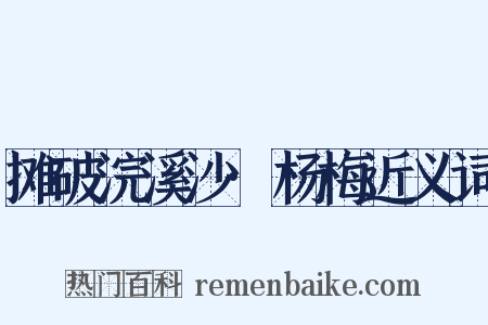 摊破浣溪沙·杨梅近义词是什么意思的图片